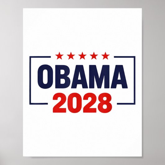 Obama voor President 2028 Obama 2028 Poster (Voorkant)