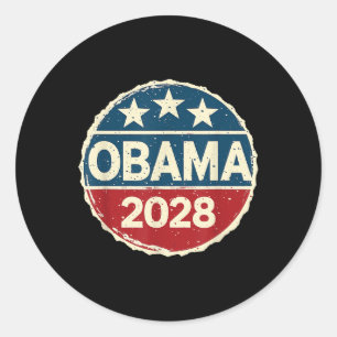 Obama voor President 2028 Obama 2028 Ronde Sticker