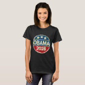 Obama voor President 2028 Obama 2028 T-shirt (Voorkant volledig)
