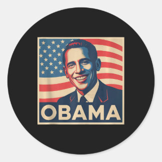 Obama Voor President 2028 Obama 48e President Van  Ronde Sticker