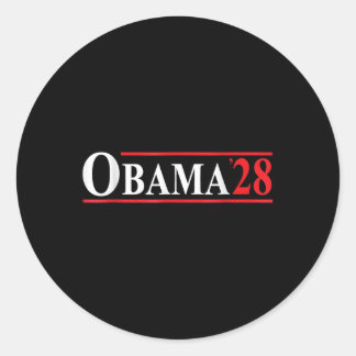 Obama voor President 2028 Obama 48ste President Ronde Sticker