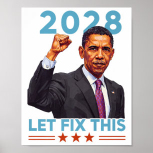 Obama voor President 2028 Obama 48ste President va Poster