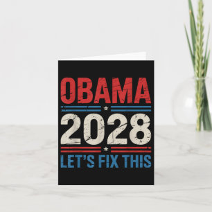 Obama voor President 2028 Obama laat dit oplossen Kaart