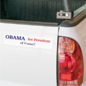 OBAMA voor President... Frankrijk! Bumpersticker (Op Truck)