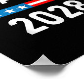 Obama voor President Obama 2028 Poster (Hoek)