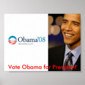Obama voor President Poster (Voorkant)