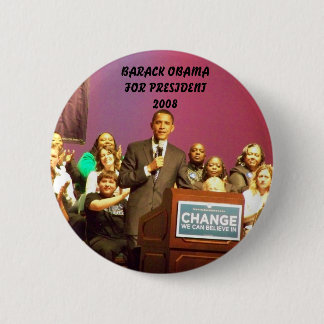 OBAMA VOOR PRESIDENT RONDE BUTTON 5,7 CM