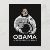 Obama voor President van de Ruimte Briefkaart (Voorkant)