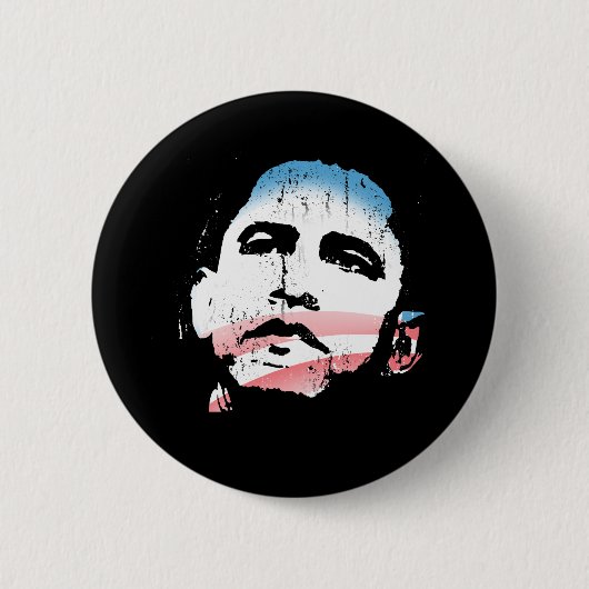 OBAMA VOOR VERANDERING RONDE BUTTON 5,7 CM (Voorkant)