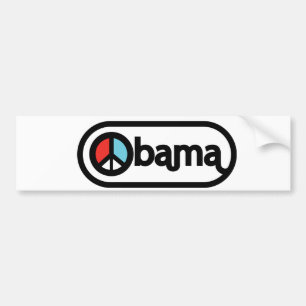 Obama voor vrede bumpersticker