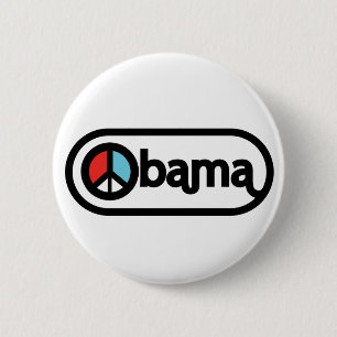 Obama voor vrede ronde button 5,7 cm