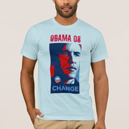OBAMA VOOR WIJZIGING 08 T-SHIRT (Voorkant)
