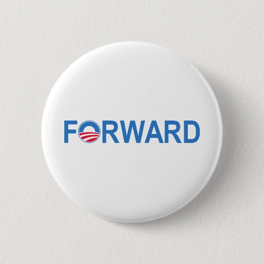 Obama vooruit ronde button 5,7 cm (Voorkant)