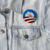 Obama-vredesknop Ronde Button 5,7 Cm (In situ)