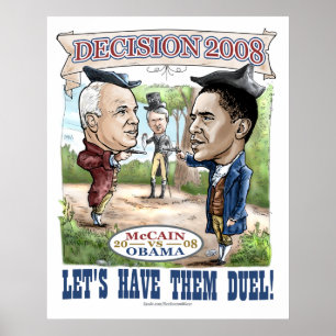 Obama vs McCain Duel o2008 Poster