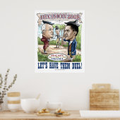 Obama vs McCain Duel o2008 Poster (Keuken)