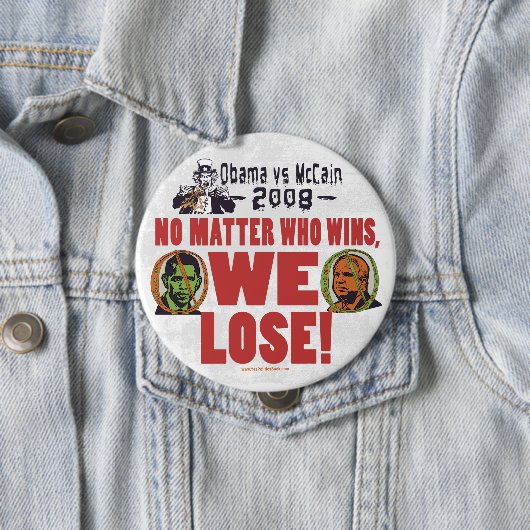 Obama vs McCain We verliezen Button (In situ)