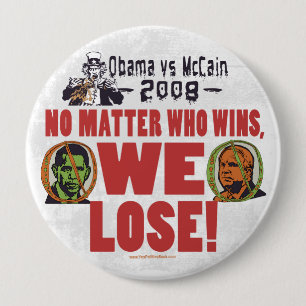Obama vs McCain We verliezen Button