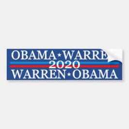 Obama Warren 2016 Bumpersticker