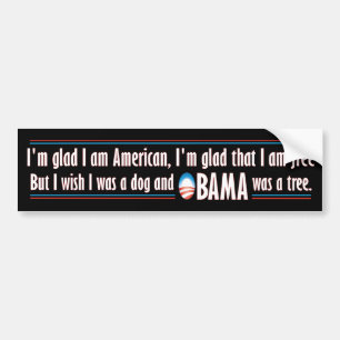 Obama was een boom bumpersticker