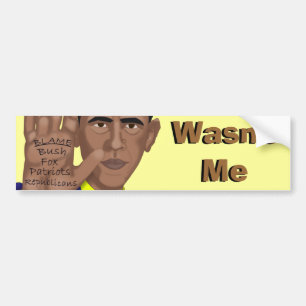 Obama Was Het Niet Bumpersticker