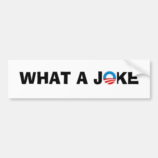 Obama, WAT EEN GRAP Bumpersticker (Voorkant)