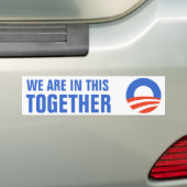 Obama we zitten in deze gezamenlijke Bumpersticker (Op auto)