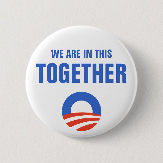 Obama we zitten in deze gezamenlijke Button (Voorkant)