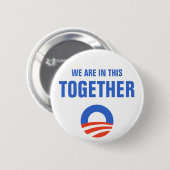 Obama we zitten in deze gezamenlijke Button (Voorkant /achterkant)