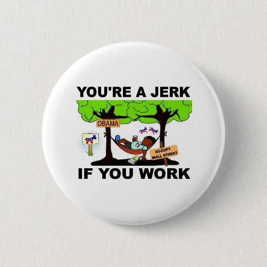 OBAMA WELFARE.jpg Ronde Button 5,7 Cm (Voorkant)