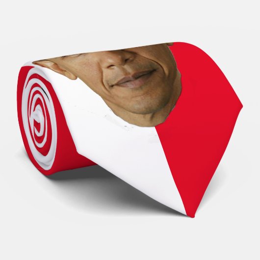 OBAMA-WHITE & ANY — CHANGEABLE BACKGROUND STROPDAS (Opgerold)