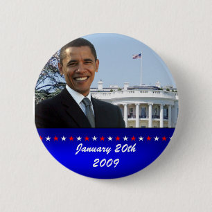 Obama White House Pin Ronde Button 5,7 Cm