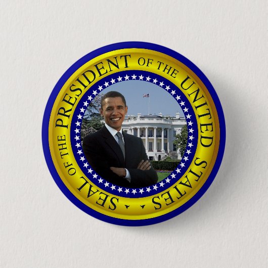 Obama White House - Presidentiële zegelButton Ronde Button 5,7 Cm (Voorkant)