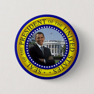 Obama White House - Presidentiële zegelButton Ronde Button 5,7 Cm