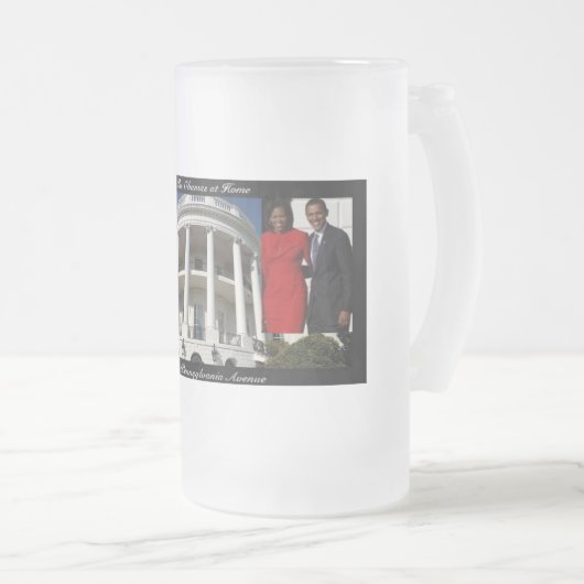 Obama White House Tall Frosted mok (Voorkant rechts)