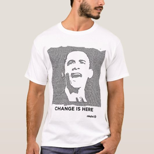 Obama: Wijzigen is hier T-shirt (Voorkant)