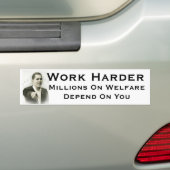 obama wil je bumpersticker (Op auto)