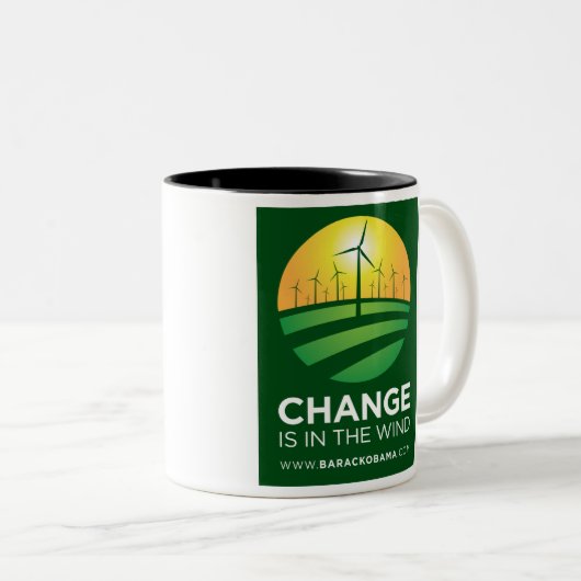 Obama Winds of Change 11oz. Mok (Voorkant rechts)