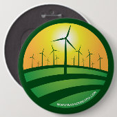 Obama Winds of Change 6x6 Round Button (Voorkant /achterkant)
