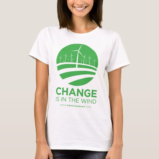 Obama Winds of Change Baby Doll T-Shirt (Voorkant)