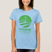 Obama Winds of Change "Burnout" T-Shirt (Voorkant)