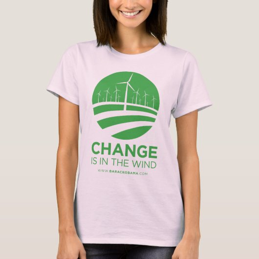Obama Winds of Change Natural Women's T-Shirt (Voorkant)