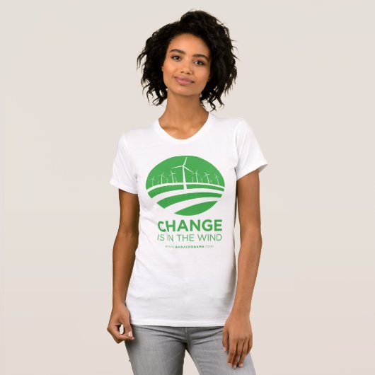Obama Winds of Change Women's T-Shirt (Voorkant volledig)