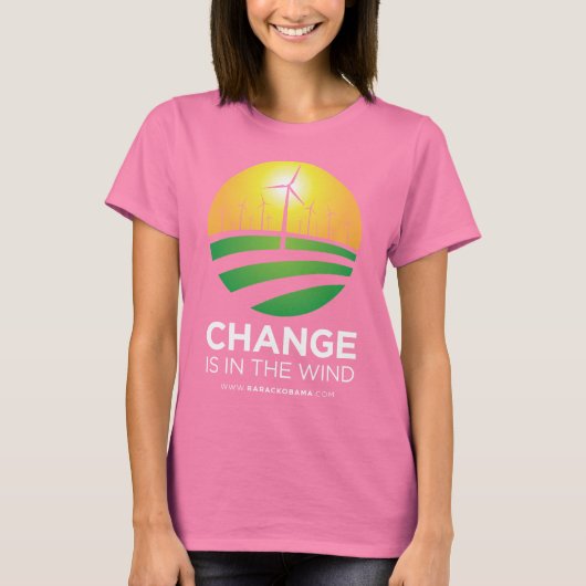 Obama Winds of Change Women's T-Shirt (Voorkant)