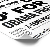 Obama wins 2012 Newspaper Headline Collage Poster (Hoek)