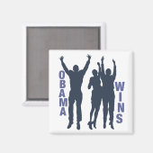 Obama Wins Magneet (Voorkant / Achterkant)