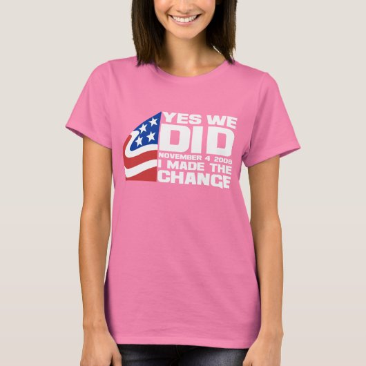 Obama Wins T-shirt (Voorkant)