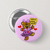 OBAMA WINT BEER KINDER RONDE BUTTON 5,7 CM (Voorkant /achterkant)
