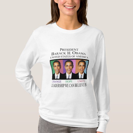 OBAMA WINT DE VERKIEZING! T-SHIRT (Voorkant)