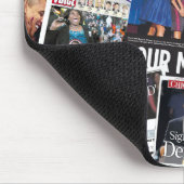 Obama wint herverkiezing voorpaginakollage muismat (Hoek)